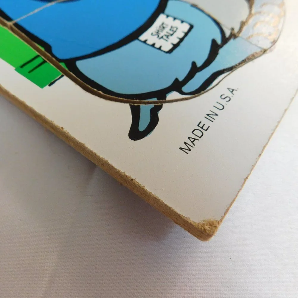 Vintage Playskool Wood Puzzles Shirt Tales - Lucy and Snoopy - Bogey